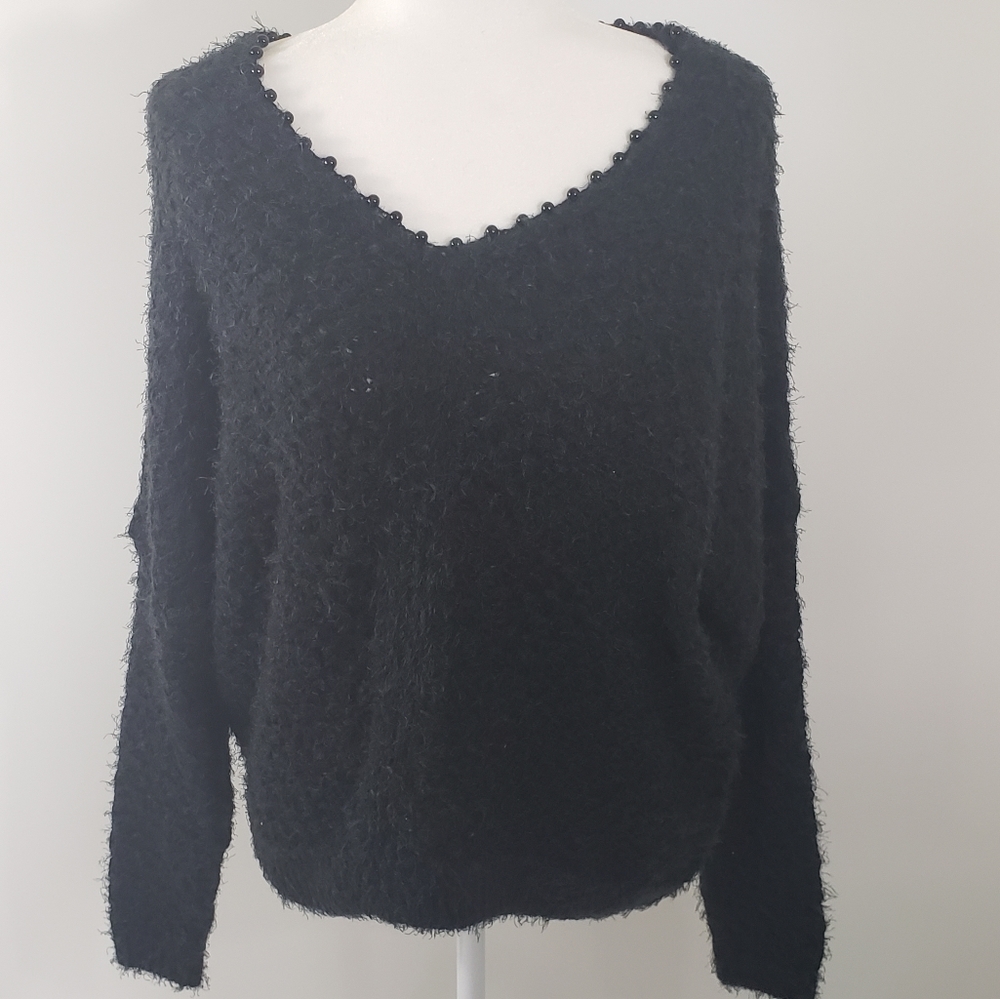 Romeo & Juliet Couture Knit Sweater Charcoal